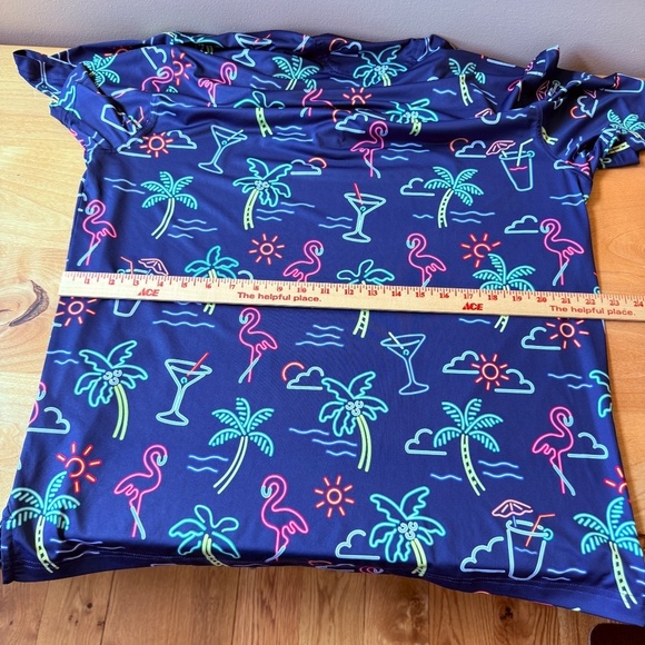 CHUBBIES NEON LIGHT SS PERFORMANCE POLO SHIRT MEN L UPF50 LIGHTWEIGHT NOVELTY - Picture 10 of 12